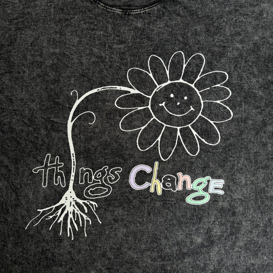 sunflower t-shirt + mystery painting
