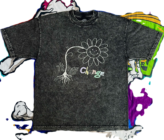 sunflower t-shirt + mystery painting